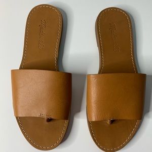 Madewell Boardwalk post slide sandals size 6